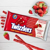 TWIZZLERS Filled Twists Strawberries and Crème Candy