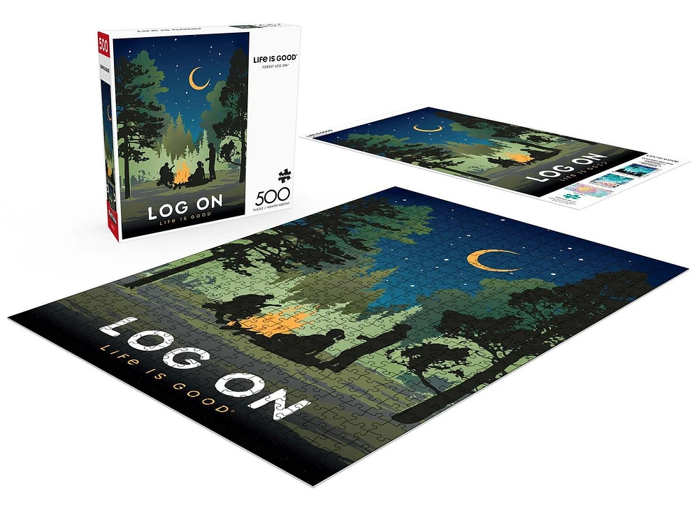 Buffalo Games - Le puzzle Life is Good  - Forest Log On - en 500 pièces