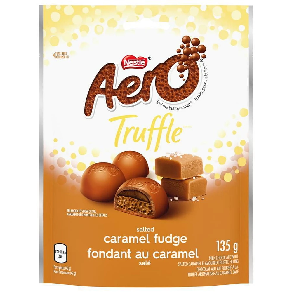 AERO Truffle Salted Caramel Fudge Pouch, 135 g
