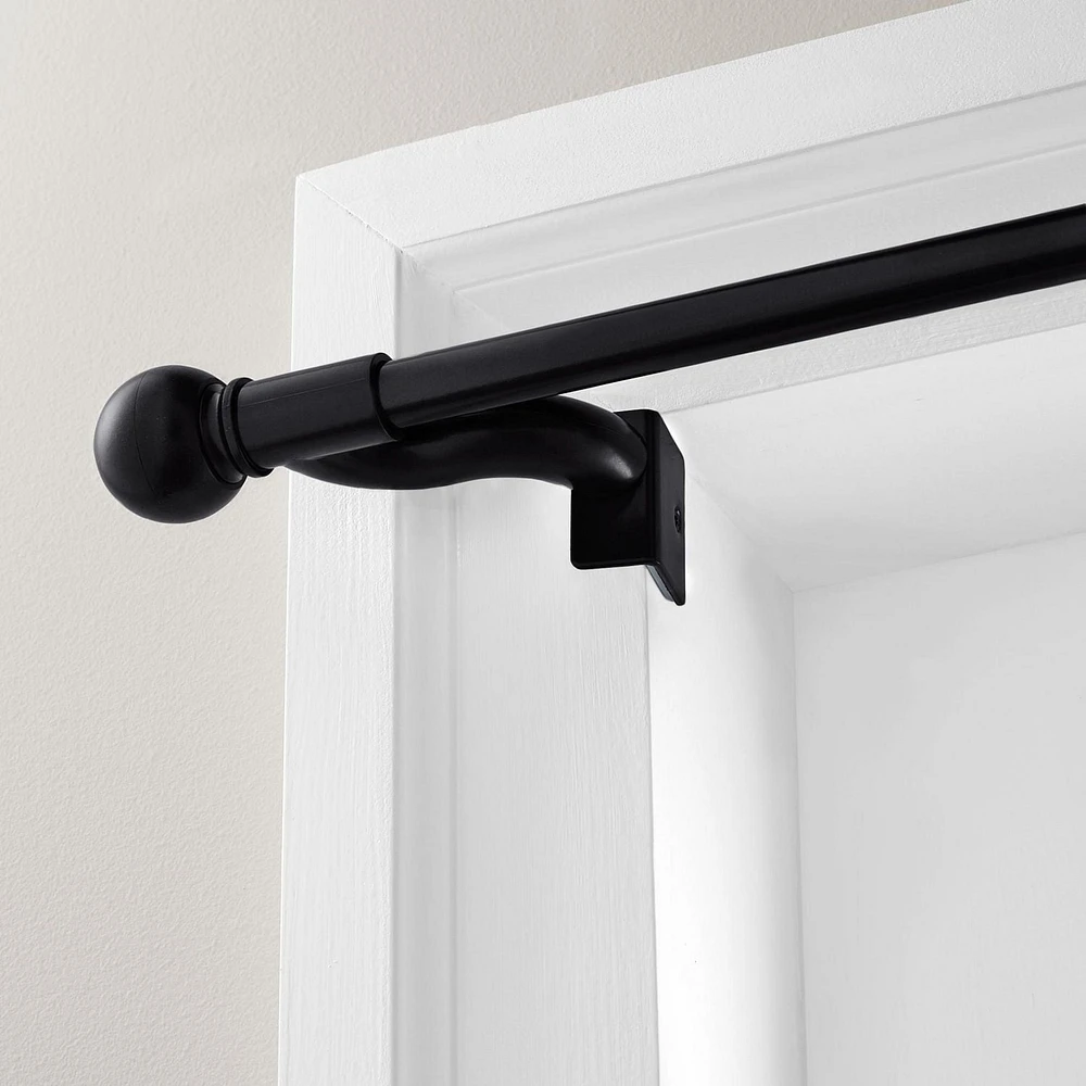 Maytex Smart Rods Twist and Shout Adjustable Tension Window Curtain Rod, Adjusts 48" to 84"