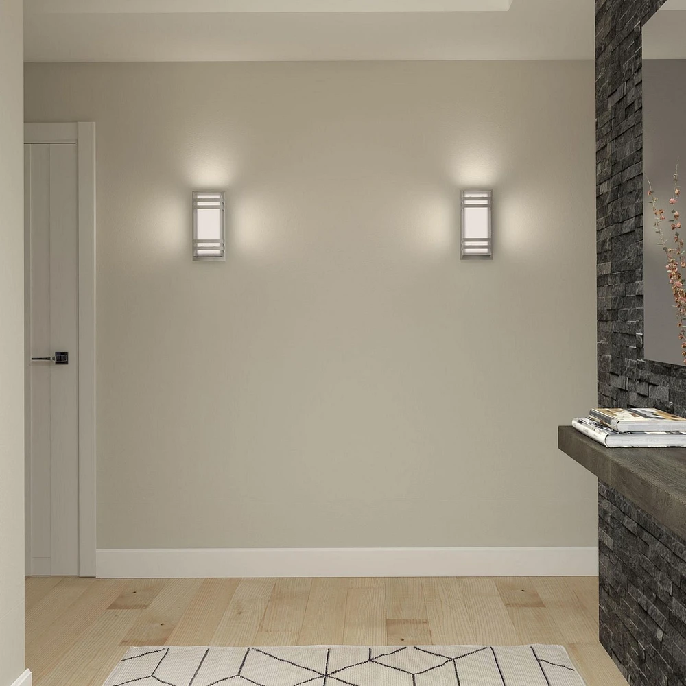 Artika Glow Box 3 Luminaire d'Exterieur LED-Integrees en Acier Inoxydable