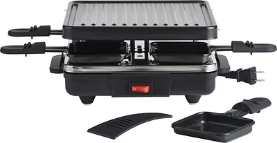 Trudeau Festivo Party Grill Set, Electric raclette with 4 non-stick pans