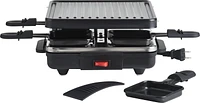 Trudeau Festivo Party Grill Set, Electric raclette with 4 non-stick pans