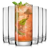 Verres Highball en Cristal Faye - 13 oz - Ensemble de 6