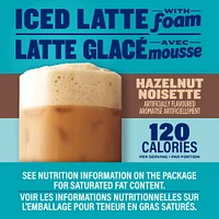 Maxwell House Hazelnut Iced Latte with Foam Drink Mix, 165 g, 6 Packets, MW ICED LATTE FOAM HAZELNUT 165G