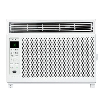 Climatiseur de fenêtre TCL 6 000 BTU, ventilateur et déshumidificateur, 250 pi², télécommande, facile à utiliser, filtre réutilisable