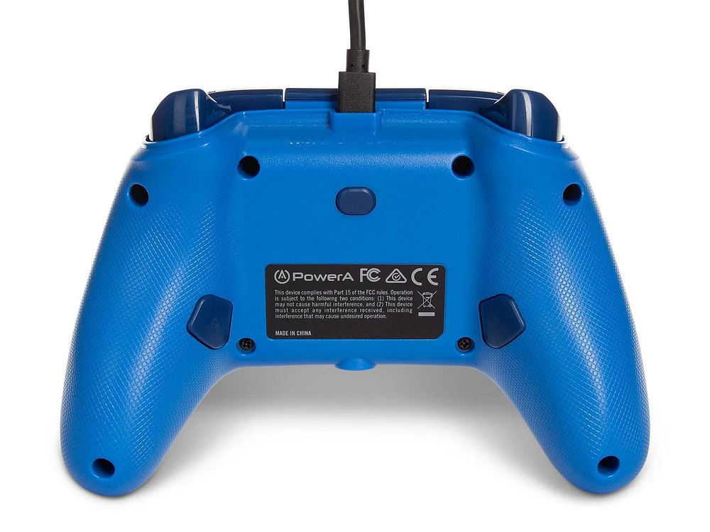 PowerA Enhanced Wired Controller for Xbox – Blue; gamepad, wired video game controller, gaming controller, Xbox Series X|S, Xbox Series X|S