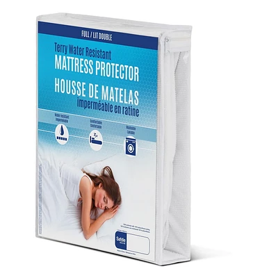 Safdie & Co. Protège-Matelas K Imperméable Blanc