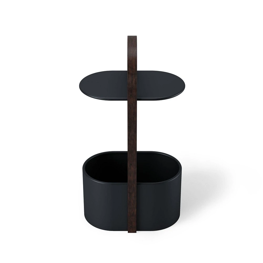 Table de rangement Umbra Bellwood, noir / noyer