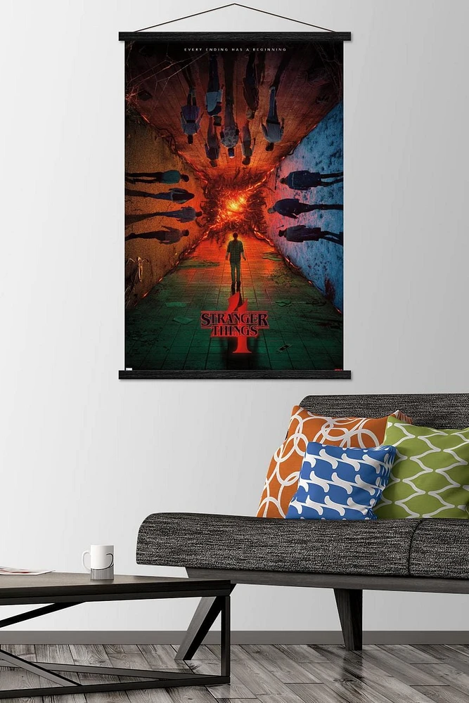 Netflix Stranger Things: Season 4 - Group Teaser One Sheet Wall Poster, 22.375" x 34"