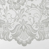 Loft Living Louis Transparent Passe-tringle Swag Valance 72 x 32 in Blanc