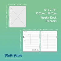 Brush Dance Mindful Living 2024 6x7.75 Inch Desk Planner, 9781975470005