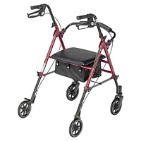 Déambulateur à roulettes de 15,24 cm (6 po) et à hauteur réglable de Drive Medical Déambulateur à roulettes