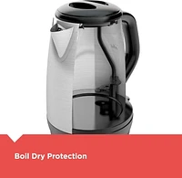 Black+Decker 1.7L Stainless Steel Electric Cordless Kettle, BD 1.7L SS Electric Kettle