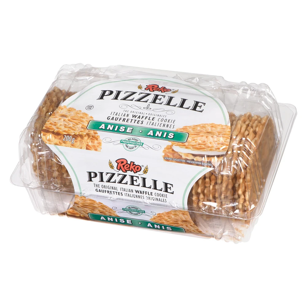 Reko Pizzelle Anise Italian Waffle Cookies, 200 g