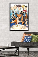 Haikyu!! - Key Art 2 Wall Poster, 22.375" x 34" Framed