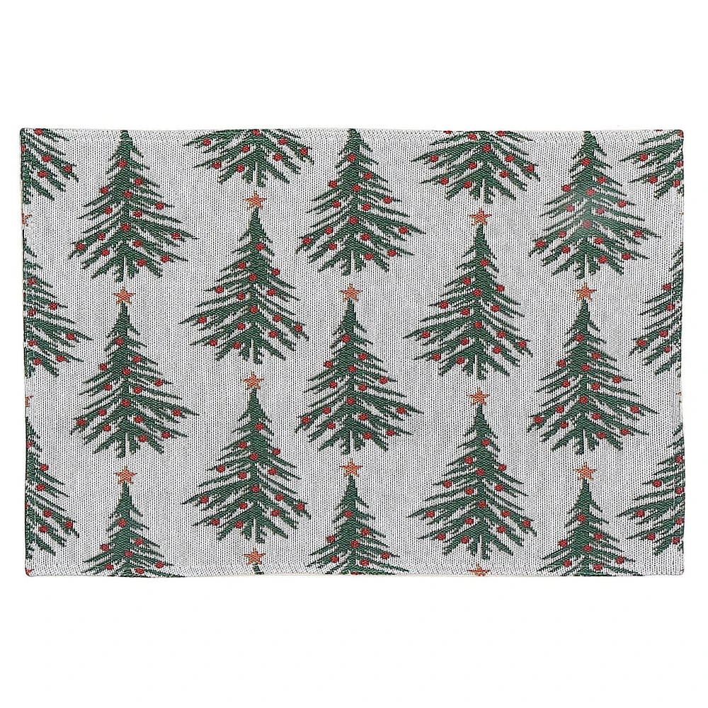 Set De Table Tapisserie Arbre 13 X 18 - Ensemble De 12