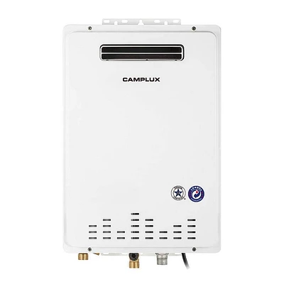 Camplux Chauffe-eau Sans Réservoir au Gaz Naturel Pro, Chauffe-Eau au Gaz Naturel Outdoor de 6,86 GPM avec Contrôle Avancé du Débit Haute Capacité, Chauffe-Eau au Gaz Naturel Résidentiel pour 3 à 4 Pe