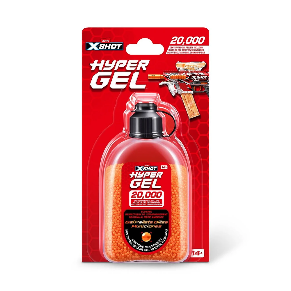 XSHOT Hyper Gel Pellet Refill Pack (20,000 Hyper Gel Pellets) by ZURU, Foam Blaster for Kids