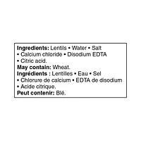 Lentilles de Great Value 540 ml