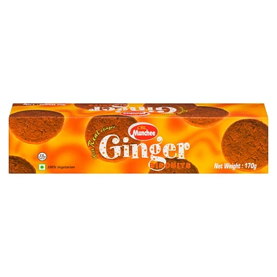 Biscuits de gingembre Munchee, 170g Boîte Biscuits de gingembre Munchee, 170g Boîte