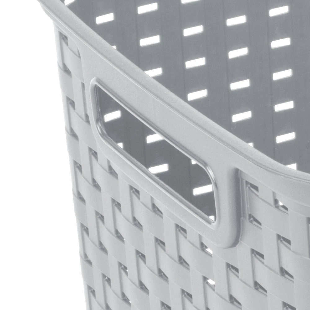 Grand panier tressé de Sterilite en gris 1 panier