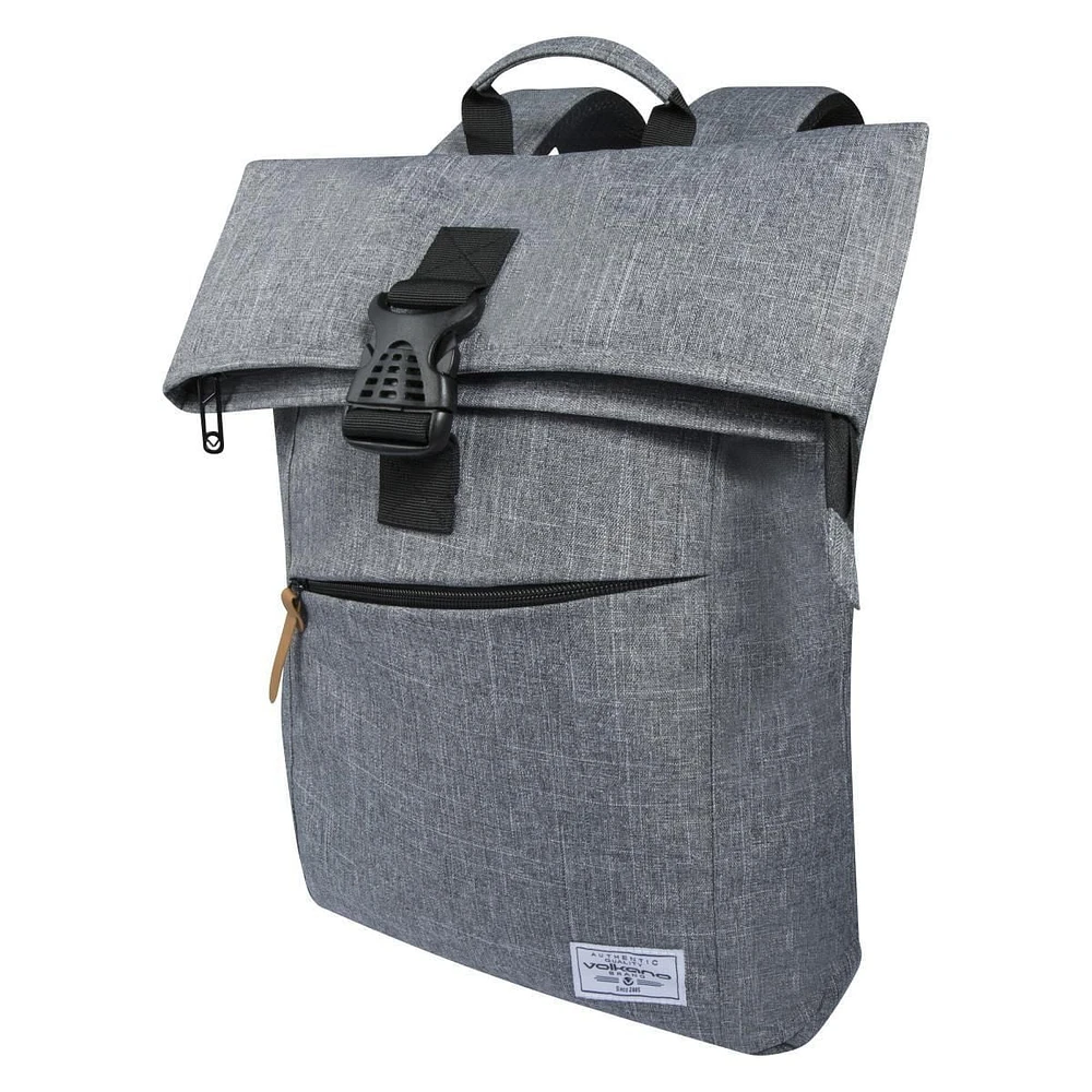 Volkano Roll-Over Grey Laptop Satchel