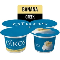 Oikos Greek Yogurt, Banana Flavour, 2% M.F., 4 x 100 g