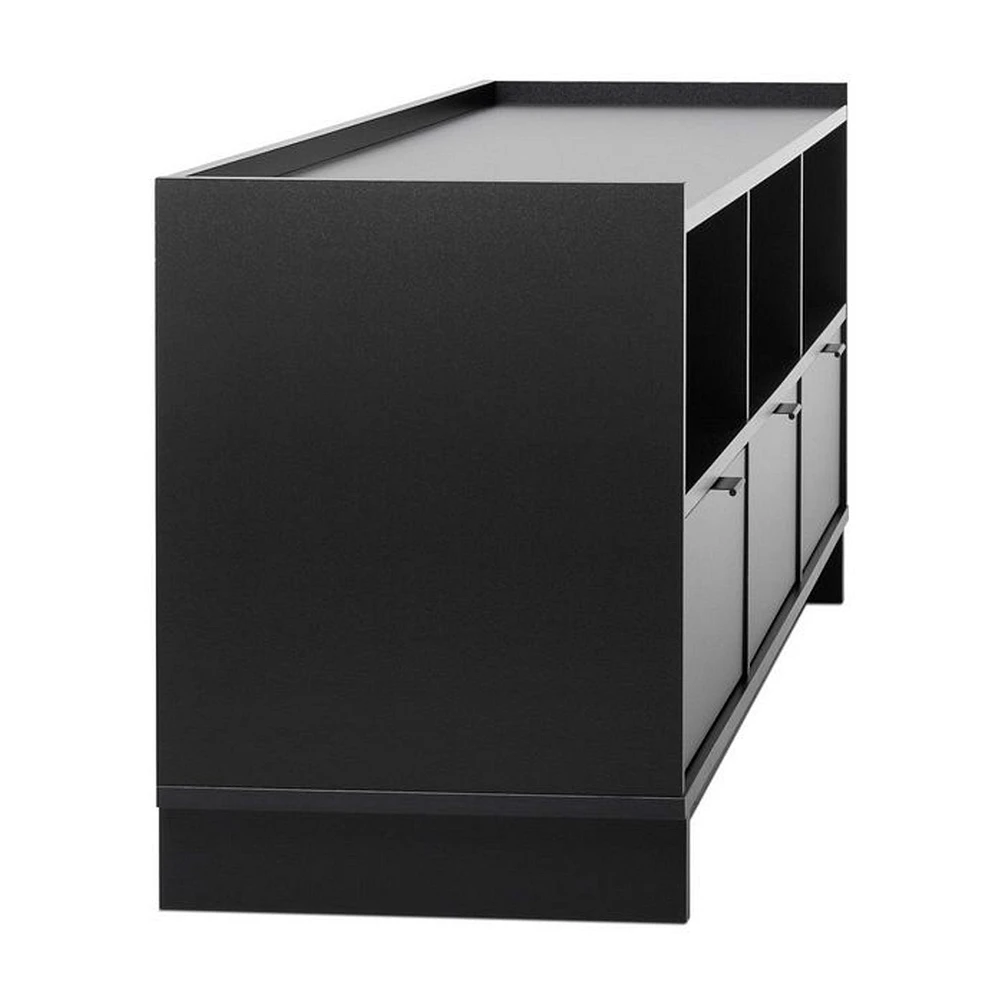 Prepac Simply Modern White 3 Drawer 70.25" W x 22" H x 16" D TV Stand