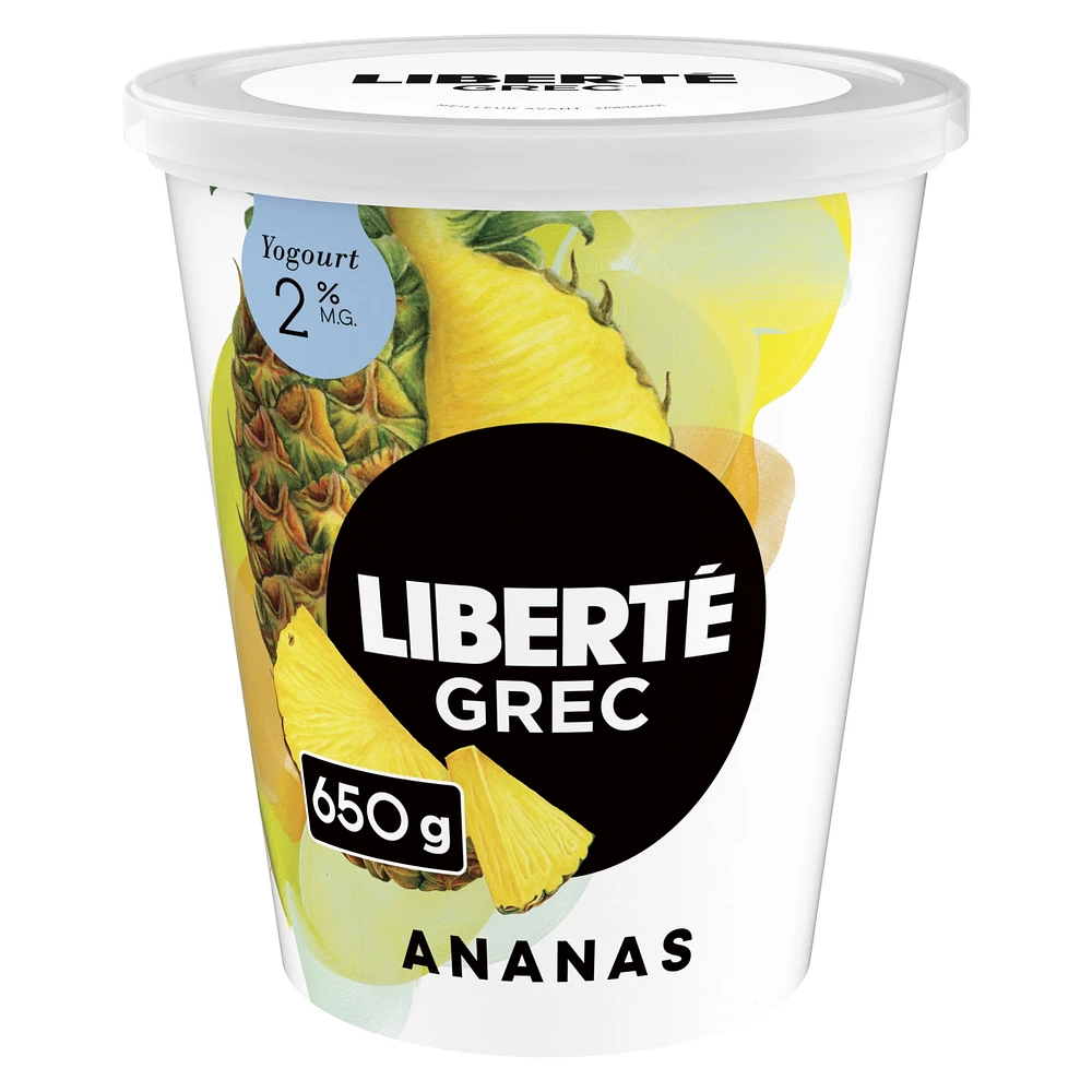 Liberté Greek 2% Extra Fruit Pineapple, High Protein, 650 g, 650 g