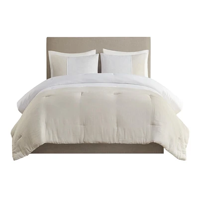 Beautyrest Mika 3 Piece Gauze Oversized Comforter Set