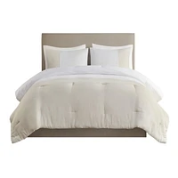 Beautyrest Mika 3 Piece Gauze Oversized Comforter Set