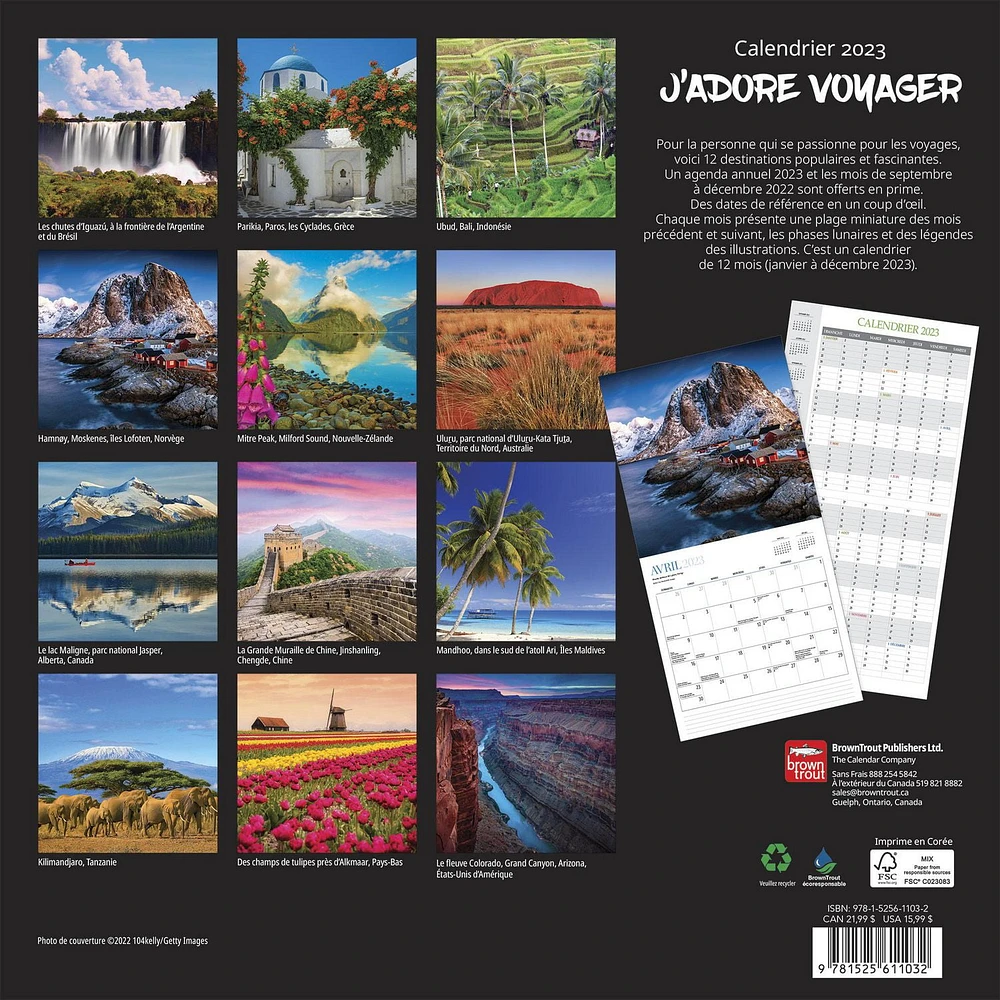 J'adore voyager 2023 Square FRENCH BTCA