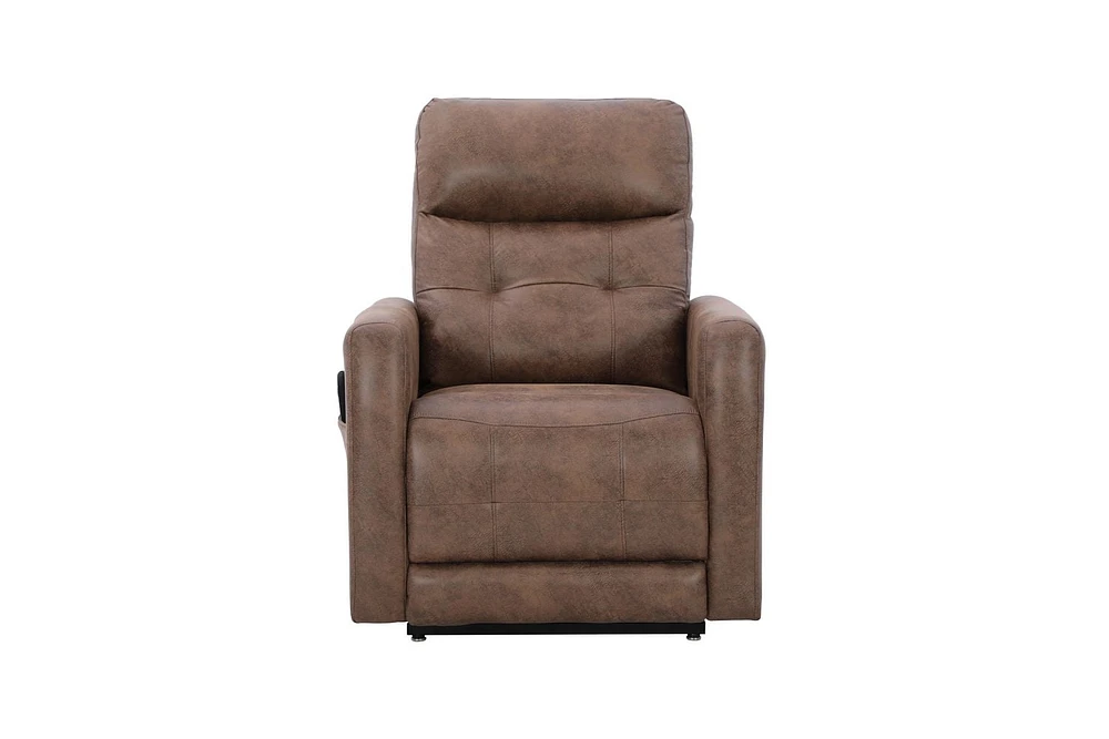 Topline Home Furnishings Fauteuil inclinable à élévation motorisée avec appuie-tête réglable