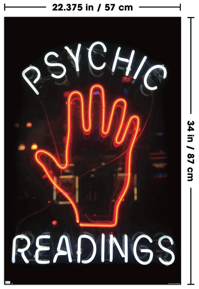 Psychic Readings Wall Poster, 22.375" x 34"