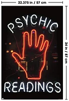 Psychic Readings Wall Poster, 22.375" x 34"