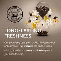 illy Whole Bean Coffee Dark Intenso Bold Roast, 8.8 oz, • Unique pressurized coffee packaging preserves flavor • Sourced from the finest 100% Arabica coffee • Intense, full-flavored taste