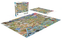 Buffalo Games - Le puzzle Signature Collection - Colorful Country - en 1000 pièces
