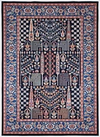 Tapis d'appoint Emerald Myer ivoire & or de 3 pi 3 po x 5 pi