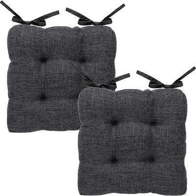 Ens. de 2 coussins de chaise Hometrends 38 x 38 cm, touffeté