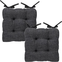 Ens. de 2 coussins de chaise Hometrends 38 x 38 cm, touffeté