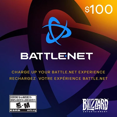 $100 Battle.net Balance (Code Numérique)