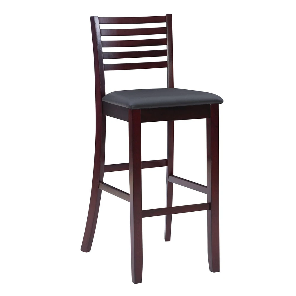 Tabouret de bar à dossier style échelle Moore
