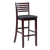 Tabouret de bar à dossier style échelle Moore