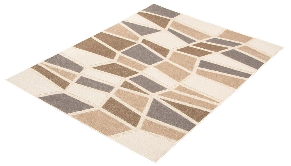 ECARPET Modern Indoor Outdoor Area Rug for Patio, Deck, Balcony Kay Collection