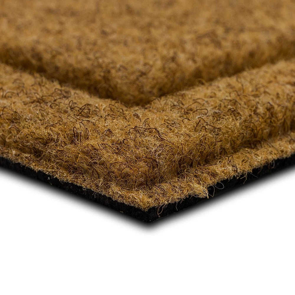 Tapis d’entrée Chalet et citrouilles en fibre de coco synthétique de Mohawk Home, orange, 46 cm x 76 cm (18 po x 30 po)