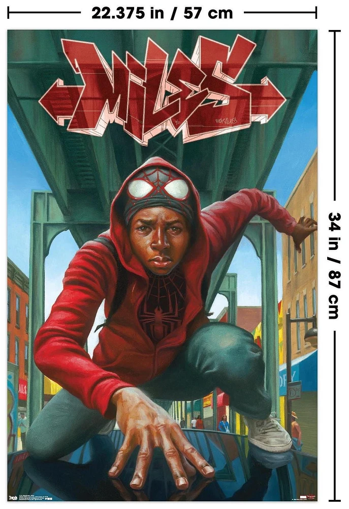 Marvel Comics Spider-Man - Miles Wall Poster, 22.375" x 34"