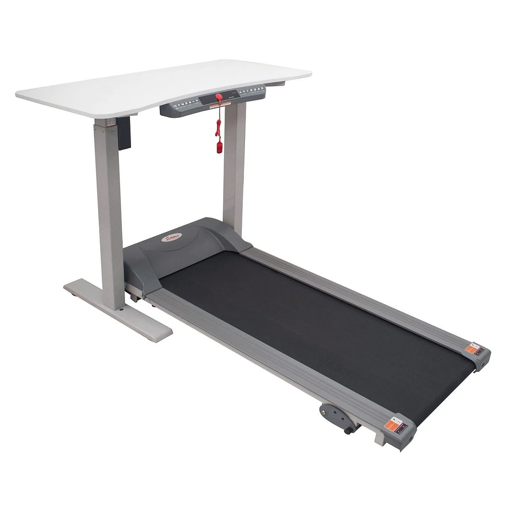 Tapis roulant Sunny Health & Fitness avec bureau automatisé détachable - SF-TD7884 - noir/blanc