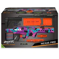Adventure Force Tactical Strike Nexus Pro Ultimate Dart Blaster – Tire à plus de 125 pieds – Édition spéciale Camo graphique