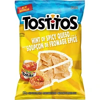 Tostitos Hint of Spicy Queso flavour tortilla chips